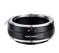 K&F Concept -Adaptador de Enfoque Manual, Compatible con Lentes Objetivos Canon EOS EF&EF-S Mount y Cuerpos de Cámara Leica L Mount, Anillo Adaptador Manual Lens
