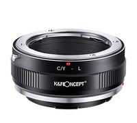 K&F Concept -Adaptador de Enfoque Manual, Compatible con Lentes Objetivos de Contax/Yashica y Cuerpos de Cámara Leica L Mount, Anillo Adaptador Manual Lens
