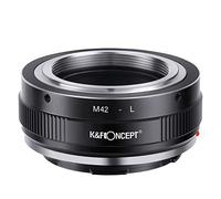 K&F Concept -Adaptador de Enfoque Manual, Compatible con Lentes Objetivos de M42 Mount y Cuerpos de Cámara Leica L Mount, Anillo Adaptador Manual Lens