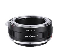 K&F CONCEPT -Adaptador de Enfoque Manual, Compatible con Lentes Objetivos de Nikon F Mount y Cuerpos de Cámara Leica L Mount, Anillo Adaptador Manual Lens