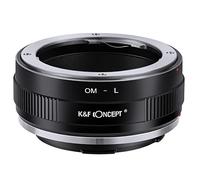 K&F Concept -Adaptador de Enfoque Manual, Compatible con Lentes Objetivos de Olympus OM Mount y Cuerpos de Cámara Leica L Mount, Anillo Adaptador Manual Lens