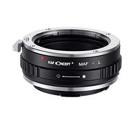 K&F Concept -Adaptador de Enfoque Manual, Compatible con Lentes Objetivos de Sony A(Minolta AF) Mount y Cuerpos de Cámara Leica L Mount, Anillo Adaptador Manual Lens