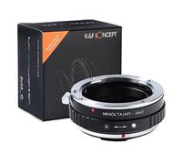 K&F CONCEPT- Adaptador de Enfoque Manual, Compatible con Objetivos Lentes Sony A Mount Alpha Minolta(AF) y Cuerpos de Cámara Micro Cuatro Tercios (M4/3)