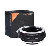 K&F CONCEPT -Adaptador de Enfoque Manual, Compatible con Objetivos Lentes Sony Alpha A-Mount(Minolta AF A-Type MAF) y Cuerpos de Cámara Fujifilm Fuji X-Series X FX Mount, Anillo Adaptador Manual Lens