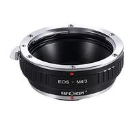 K&F CONCEPT- Adaptador de Enfoque Manual, Compatibles con Objetivos de Canon EOS EF/EF-S Mount y Cuerpos de Camara M4/3 Montura Micro 4/3, Anillo Adaptador Lens para Olympus Pen Panasonic Lumix GH