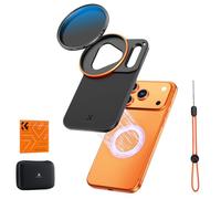 K&F CONCEPT Adaptador de Filtro Magnético de Doble Cara con Filtro ND2-32 Variable de 58 mm Compatible con el iPhone 17 Pro y Filtros Roscados de 58 mm, Compatible con Lentes iPhone