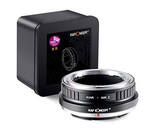 K&F CONCEPT Adaptador de Montura de Lente K/AR-NIK Z Enfoque Manual Compatible con Lente Konica Auto-Reflex (AR) SLR para Cuerpo de cámara con Montura Nikon Z