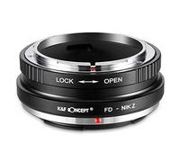 K&F Concept Adaptador de Objetivo FD-NIK Z,Anillo Adaptador de Montura Lente Compatible con Objetivos FD FL a Cuerpo de Cámara Nikon Z Z5 Z6 Z7 (Mount Z),FD-NIK Z