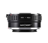 K&F CONCEPT Adaptador de Objetivo Manual NIK-NEX, Compatible con Objetivos Lentes Nikon NIK y Cámara Sony E-Mount Sony Alpha NEX-7 NEX-6 NEX-5N NEX-5,etc (NO SE ENFOCA AUTOMÁTICAMENTE)