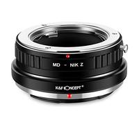K&F CONCEPT Adaptador de Objetivo MD-Nik-on Z,Anillo Adaptador de Montura Lente Compatible con Objetivos Minolta Rokkor SR MD MC a Cuerpo de Cámara Nikon Z Z5 Z6 Z7 (Mount Z)