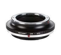 K&F CONCEPT Adaptador de Objetivo OM-GFX, Adaptador Manual de Lente, Anillo Adaptador de Montura Lente Olympus OM Compatible con Fujifilm Fuji GFX Series