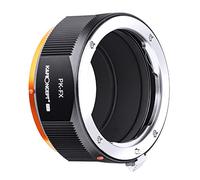 K&F CONCEPT Adaptador de Objetivo P/K-FX,Anillo Adaptador de Cámara Lente Compatible con Objetivos Pentax PK/K Mount a Cuerpo de Cámara Cámara Fujifilm Fuji X-Serie