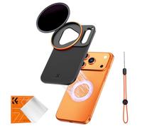 K&F CONCEPT Adaptador de Soporte de Filtro de Lente Magnético de Doble Cara con ND Filtro ND100000, Compatible con iPhone 17 Pro