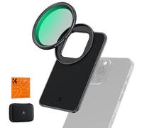 K&F Concept Adaptador Magnético para Montura de Filtro de Lente de 6,7 Pulgadas con Filtro ND2-32 Variable de 67mm Compatible con iPhone, Compatible con 16/15/14/13/12 Pro MAX, 16/15/14 Plus
