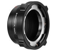 K&F Concept Adaptador PL-RF RF Aluminio Enfoque Infinito | Enfoque infinito, aluminio anodizado, interior mate, montura PL-RF, sin autofocus, manual, para cine PL, AR122