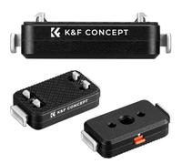 K&F CONCEPT Base Magnética Rosca 1/4" para Insta360 X6/X5 Ace Pro/Ace Pro 2 | Base Magnética con Seguro, Rosca 1/4" con Taladros de Posicionamiento, Invisible en 360°, PP40