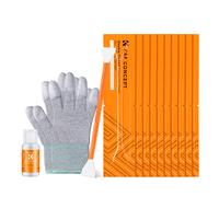K&F Concept bastoncillos de limpieza del sensor de doble punta APS-C 16 mm, 10 uds. + 20 ml de líquido limpiador y guantes