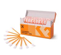 K&F CONCEPT Bastoncillos Limpieza Multifunción, 100 Piezas, Naranja | Embalado Individual, Limpieza Detallada para Sensor, Trípodes, Teclados, Impresoras, PC, MK09