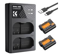 K&F Concept Batería de Cámara… (EN-EL15, 2 Pack Nikon Batería)