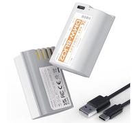 K&F CONCEPT Batería DMW-BLK22 de 2520mAh, 2-Pack Carga Rápida USB-C en 2.5H, Compatible con Panasonic LUMIX S5, S5II, GH6, GH5, G5 II, S5 IIX, GH7, S9, G9 II