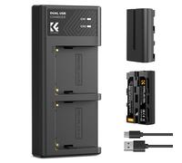 K&F Concept batería Sony NP-F550 de 2200 mAh, 2 uds. + cargador de 2 ranuras