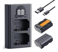 K&F Concept batería Sony NP-FZ100 de 2600 mAh, 2 uds. + cargador de 2 ranuras