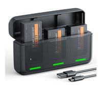 K&F Concept baterie Canon LP-E17 1250mAh, 3 ks + úložné pouzdro na 3 baterie