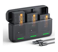 K&F Concept baterie Fujifilm NP-W126S 1300mAh, 3 ks + nabíječka na 3 sloty