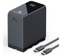 K&F Concept bloque de alimentación NP-F970 de 10 500 mAh con pantalla OLED táctil, USB-C