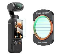 K&F CONCEPT Blue Streak Filtros Magnéticos para OSMO Pocket 4/3 | Vidrio Óptico Con 28 Recubrimientos, Incluye Lámina Protectora De Pantalla -FD161