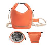 K&F CONCEPT Bolsa Camara Fotografica, Moda Bandolera Camara, Bolso Bandolera Ligera Camera Bag, Bandolera Ajustable para Cámara Fotográfica Adecuado para cámaras SLR/DSLR, Naranja