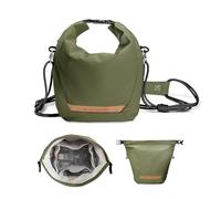 K&F Concept Bolsa Camara Fotografica, Moda Bandolera Camara, Bolso Bandolera Ligera Camera Bag, Bandolera Ajustable para Cámara Fotográfica Adecuado para cámaras SLR/DSLR, Verde