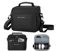 K&F CONCEPT Bolsa Funda Cámara Réflex Impermeable Pequeño Estuche Crossbody para cámara de Hombro con Correa Ajustable DSLR/SLR/Mirrorless Compact Photography Bags-Negro