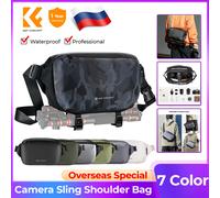 K & F Concept-Bolso de mano para cámara de un solo hombro, bolso multifuncional impermeable para lente DSLR de fotografía con trípode