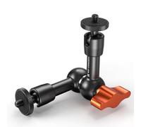 K&F CONCEPT Brazo Mágico 6 Pulgadas / 15 cm con Tornillo 1/4", Rotula 360°, Magic Arm para Monitor, Luz LED, Webcam - Capacidad 2KG