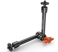 K&F CONCEPT Brazo Mágico 9.8 Pulgadas / 25 cm con Tornillo 1/4", Rotula 360°, Mini Magic Arm para Monitor, Luz LED, Webcam - Capacidad 2KG