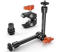 K&F CONCEPT Brazo Mágico de 9,8 Pulgadas con superabrazadera y Adaptador de Zapata fría, Compatible con jaulas para cámaras, Luces LED, monitores, Flashes, micrófonos y cámaras