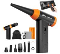 K&F CONCEPT BS200 2 en 1 Soplador y Aspirador - 150000RPM, Soplador de Polvo Eléctrico con Ajuste Infinito Viento | Motor Sin Escobillas | 5000mAh, Air Duster para Cámara, PC, Teclado, Exterior, Hogar