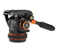 K&F CONCEPT Cabezal Fluido Profesional con Carga Máxima de 10 kg, Trípode con Cabezal Fluido Suave como la Seda para Vídeo. Cabezal de Trípode Estable, Cabezal de Trípode para 360°