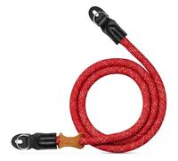 K&F Concept Camera Strap, Correa para el Hombro de 100 cm, Correa Camara de Fotos Kompatibel mit SLR/DSLR/Fujifilm/Nikon/Sony/Olympus/ (Rojo)
