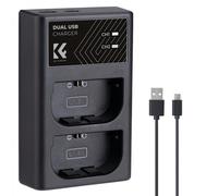 K&F Concept cargador de 2 ranuras para baterías Canon LP-E6NH
