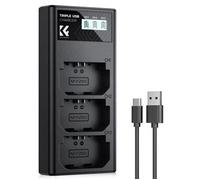 K&F Concept Cargador de batería triple NP-FZ100