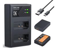 K&F Concept Cargador USB dual LP-E10 para Canon LP-E10 y Canon EOS Rebel T3 T5 T6 T7 Kiss X50 Kiss X70 EOS 1100D EOS 1200D EOS 1300D EOS 2000D EOS 4000D Batería de cámara digital