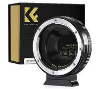 K&F CONCEPT Compatible con Canon EF/EF-S a EOS M Adaptador Auto de 2ª Generación en Metal con AF con Tapas Protectoras