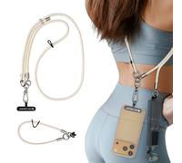 K&F CONCEPT Correa Universal Teléfono con 1/4" Tornillo, Correa Ajustable para El Cuello Compatible con iPhone/dji Osmo Pocket 3/Insta360/GoPro/Cámara de Acción, Cruzada Teléfono para Viajes