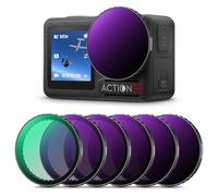 K&F CONCEPT dji OSMO Action 5 Pro Action 4 Filtros, Filtro CPL Polarizador, Filtro ND8 ND16 ND32 ND64 ND1000 Compatible con Compatible con dji OSMO Action 5 Pro Action 4 Action 3