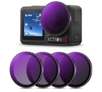 K&F CONCEPT dji OSMO Action 5 Pro Action 4 Filtros, Filtro ND8 ND16 ND32 ND64 Compatible con dji OSMO Action 5 Pro Action 4 Action 3 con 28 Capas Nano Revestimiento