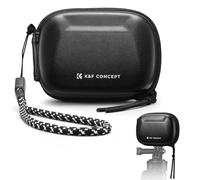 K&F CONCEPT Estuche de Transporte Semiabierto Compatible con dji Osmo Action 6/3/4/5 Pro, GoPro Hero 13/12/11/10/9 (Negro), Insta360 Ace/Ace Pro/2, Bolsa Rígida EVA, Funda Protectora Portátil