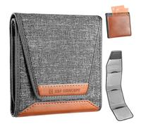 K&F Concept Estuche para filtro de lente óptica, capacidad para 3 filtros de hasta 82 mm, resistente al agua y al polvo, funda protectora duradera, bolsa de transporte plegable para filtros redondos o