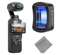 K&F CONCEPT Filtro Magnético 1.2X Anamórfico Compatible con OSMO Pocket 4/3 | Efecto Rayo Azul Para Vídeos Cinematográficos De Pantalla Ancha, Vidrio Óptico Multicapa -FD161
